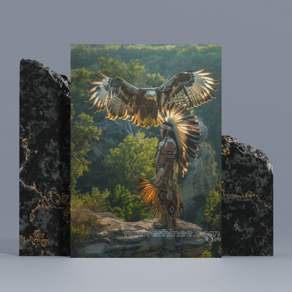 The Eagle's Flight Native American Canvas