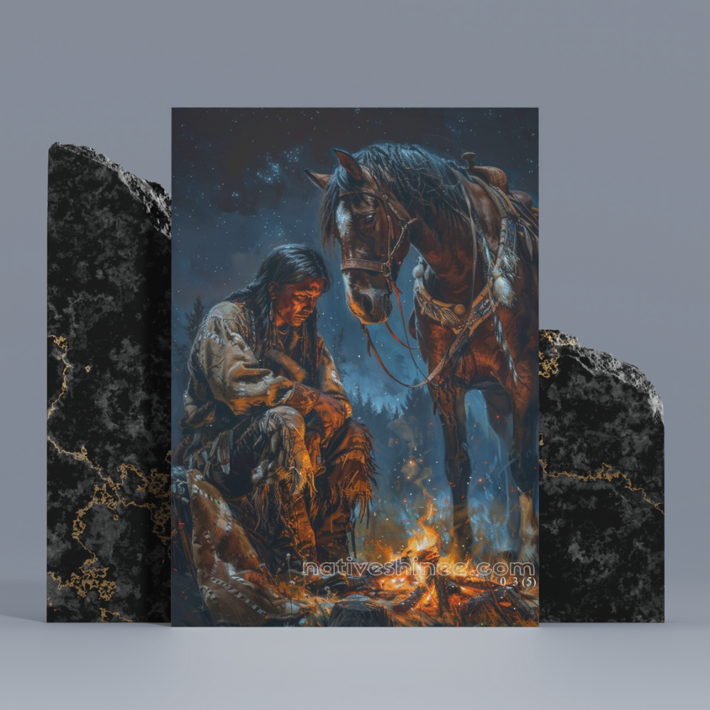 The Horse's Companion – Native American Canvas