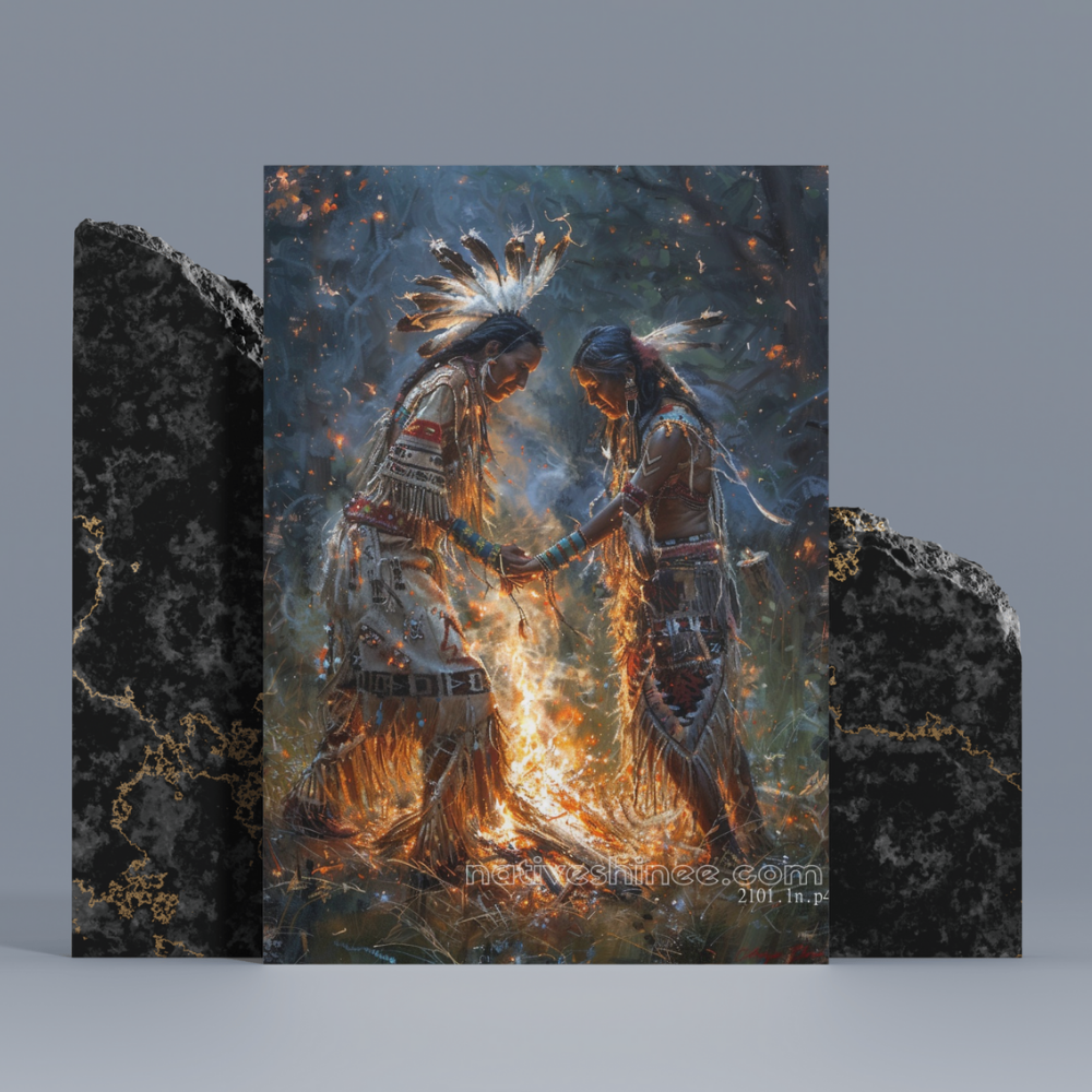 Dance of the Spirit Native American Canvas