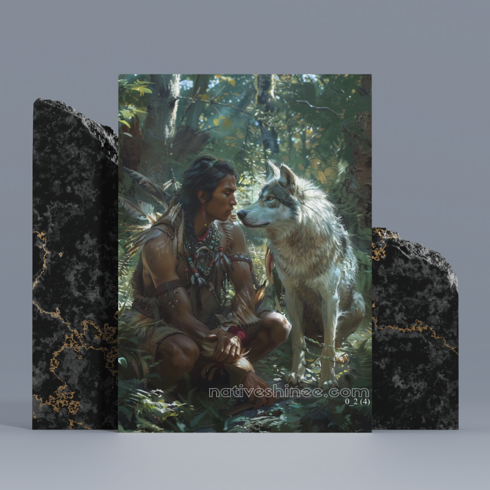 The Wolf’s Companion Native American Canvas