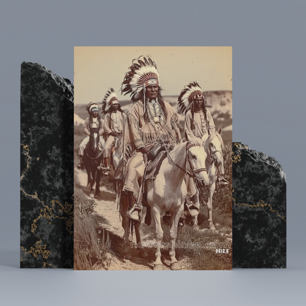 The Chiefs Journey Native American Canvas