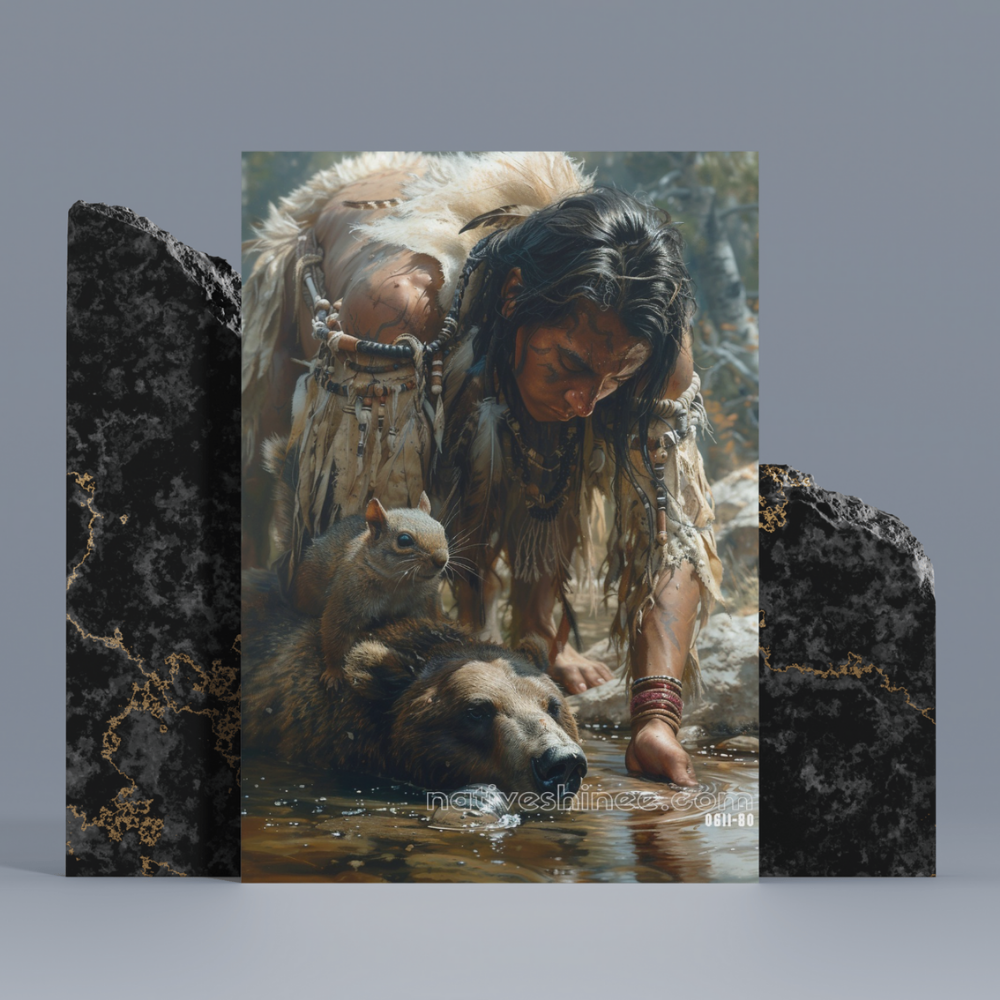 Harmony of the Wild Native American Canvas – NativeShinee