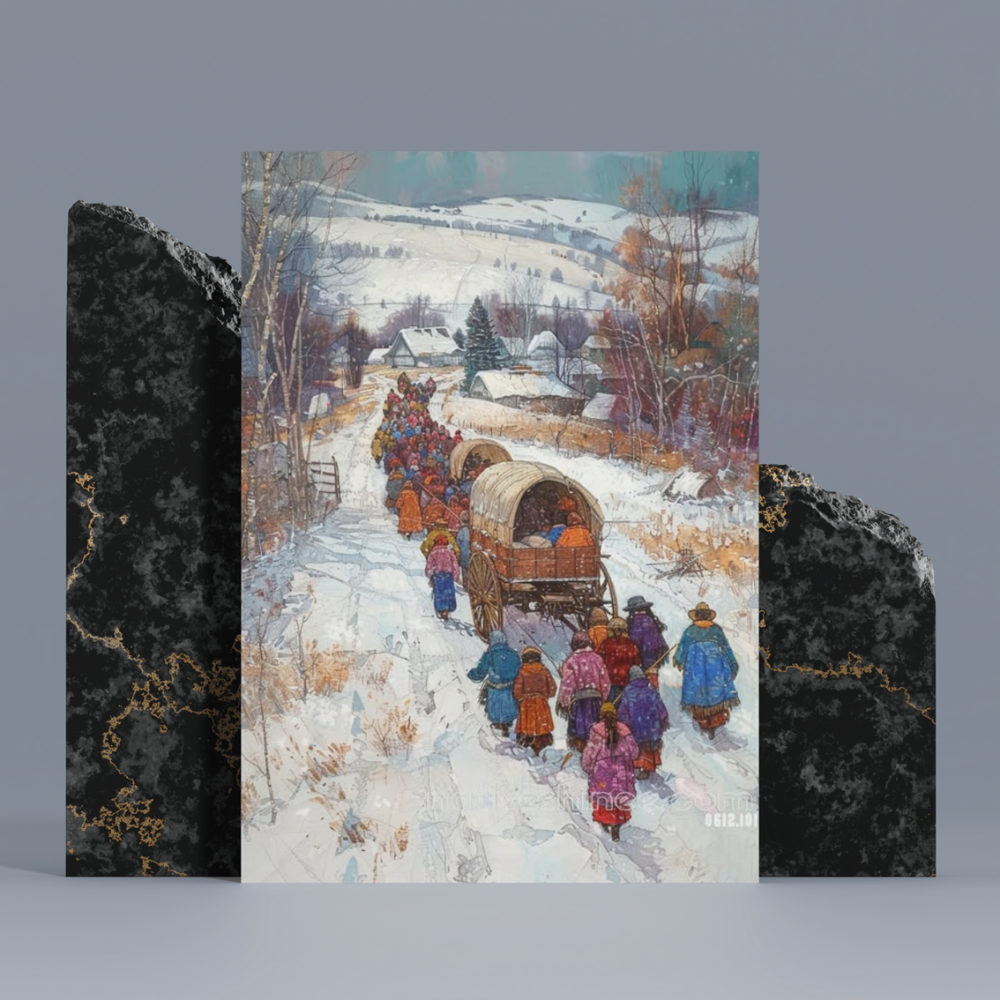 The Chiefs Journey Native American Canvas