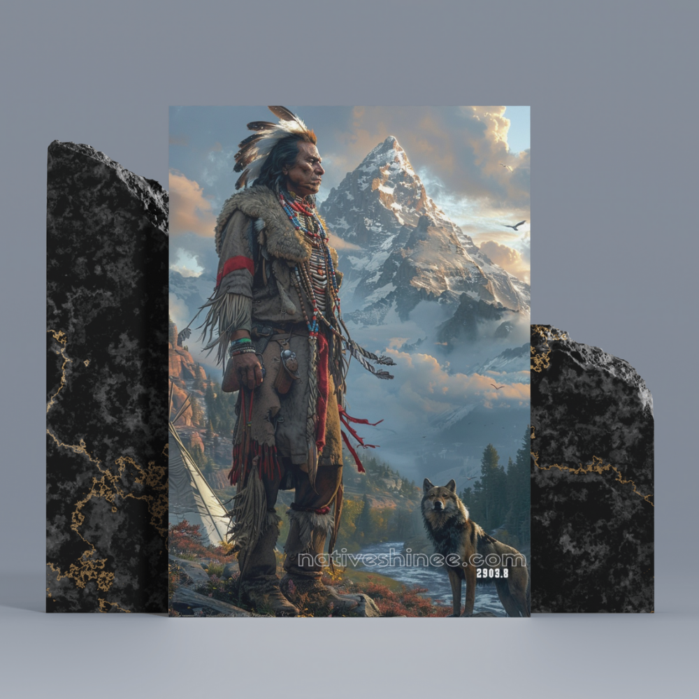 Mountain Spirit Native American Canvas