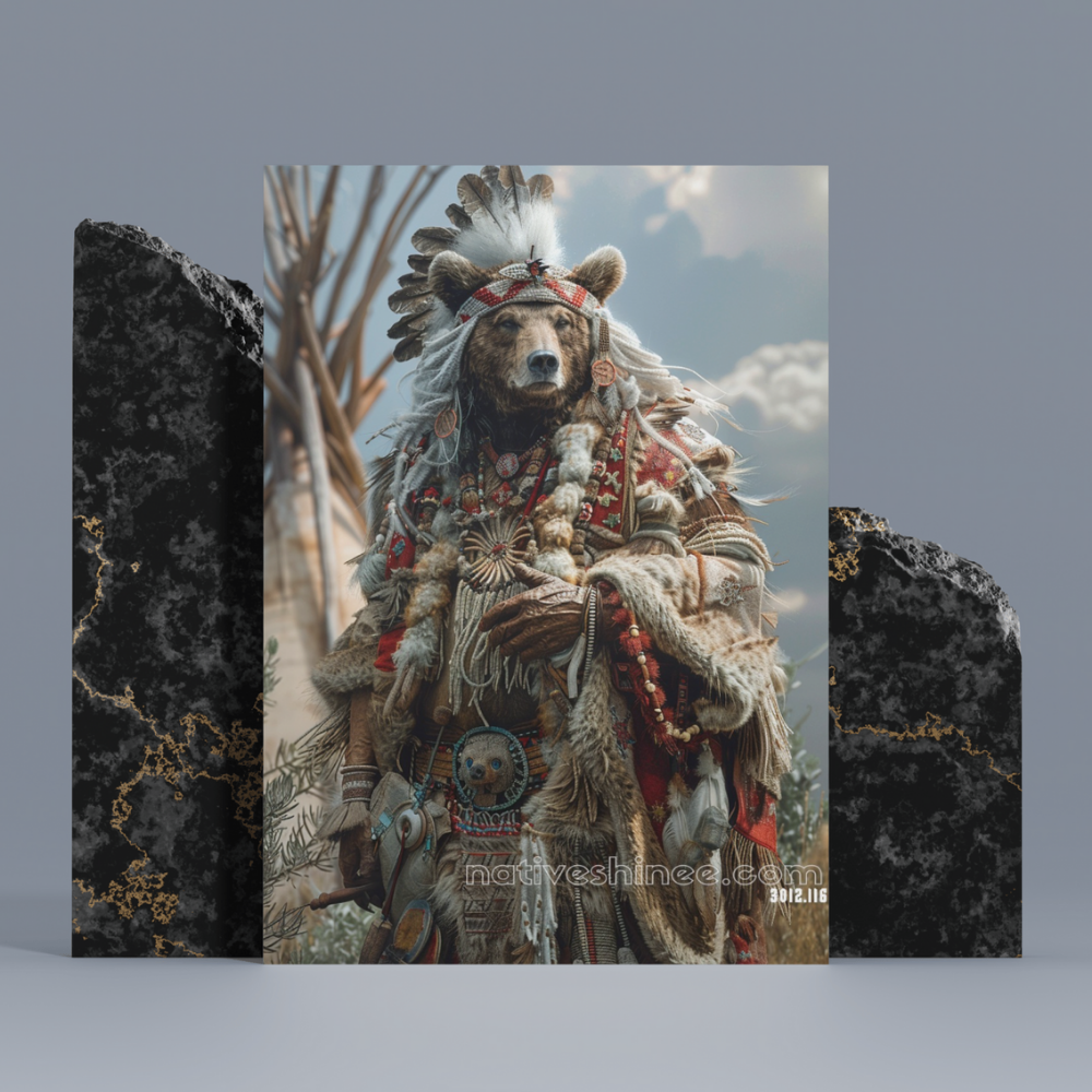 The Guardian of the Tribe Native American Canvas – NativeShinee
