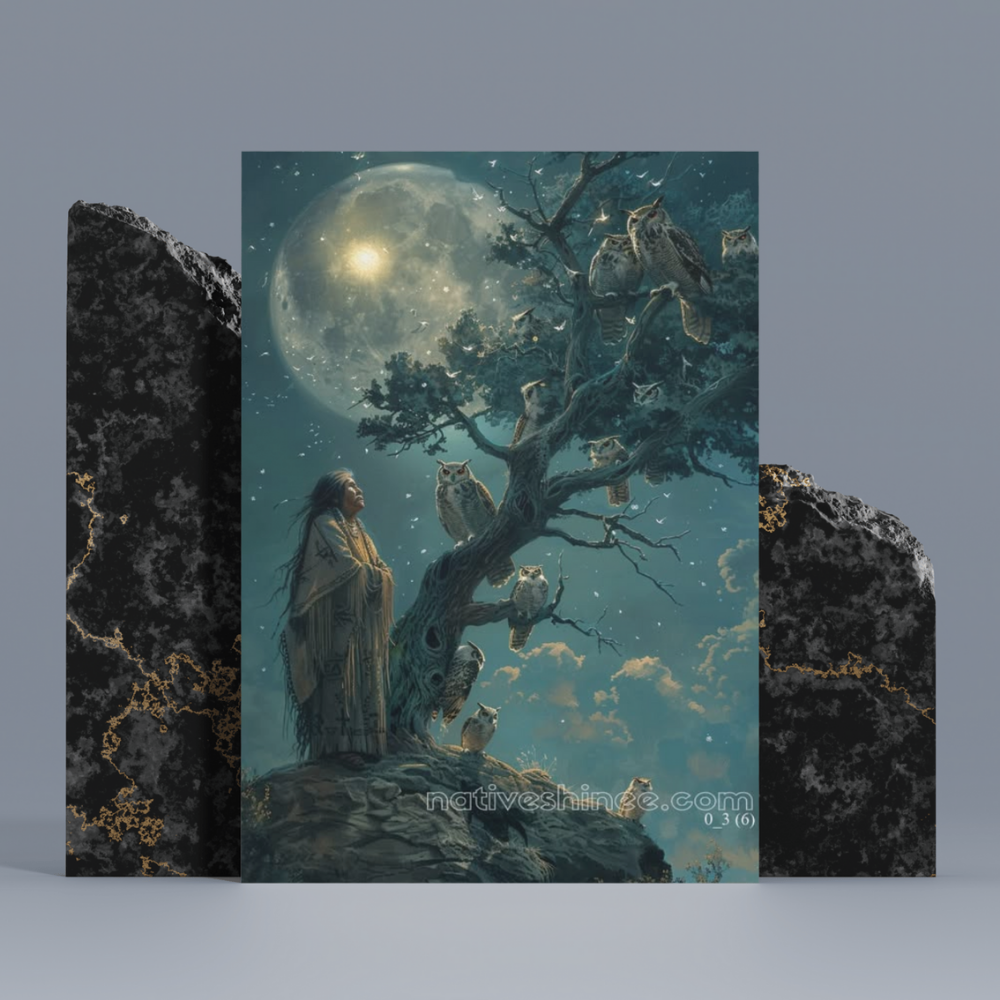 Owl Spirit Native American Canvas