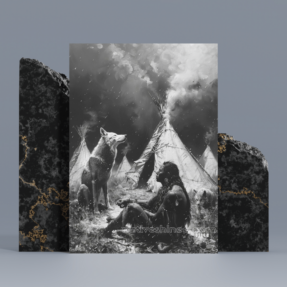 Wolf Spirit Native American Canvas