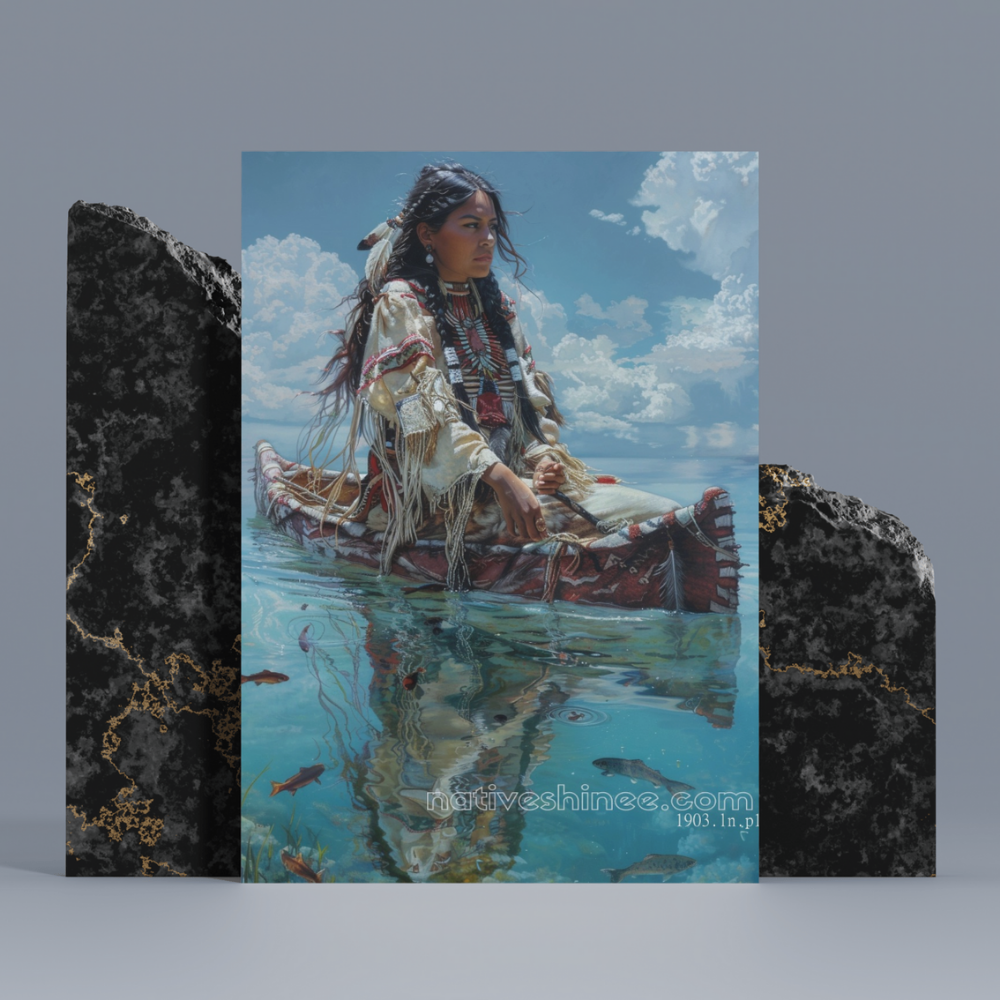 River Voyager Native American Canvas