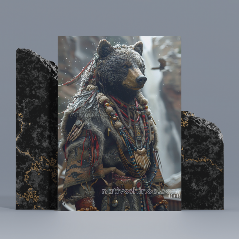 Spirit of the Bear Native American Canvas – NativeShinee