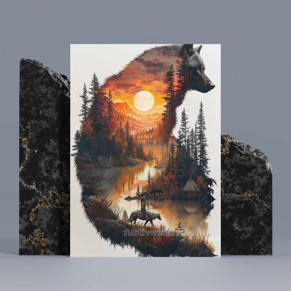 Spirit of the Wild Native American Canvas – NativeShinee