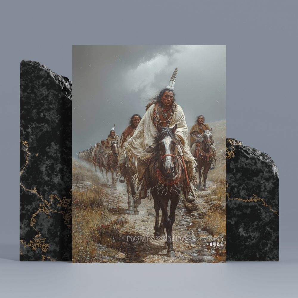 Warriors on the Path Native American Canvas
