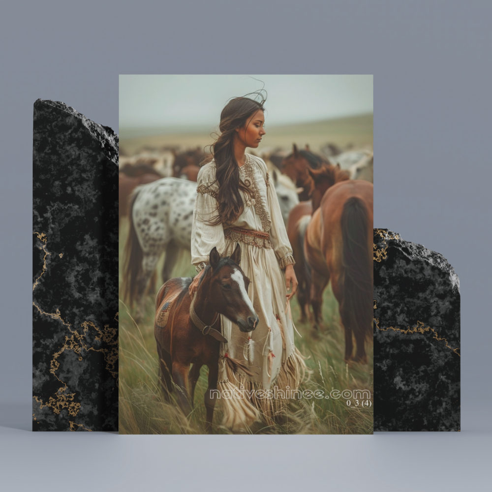 The Horse Whisperer Native American Canvas