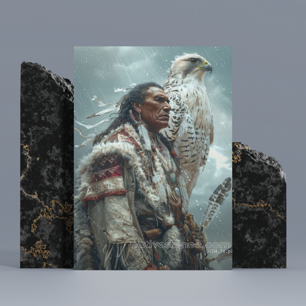 Falcon's Guardian Native American Canvas