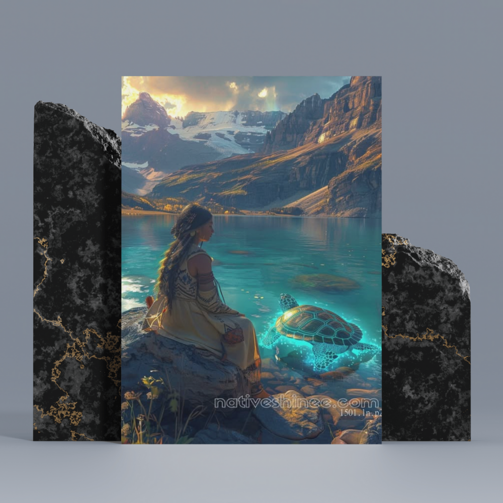 Turtle Spirit Native American Canvas