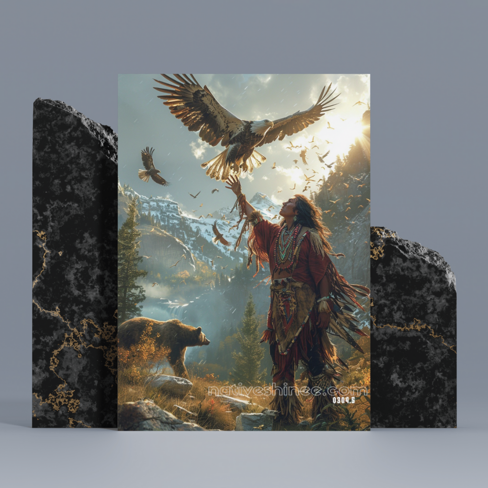 Eagle's Call Native American Canvas