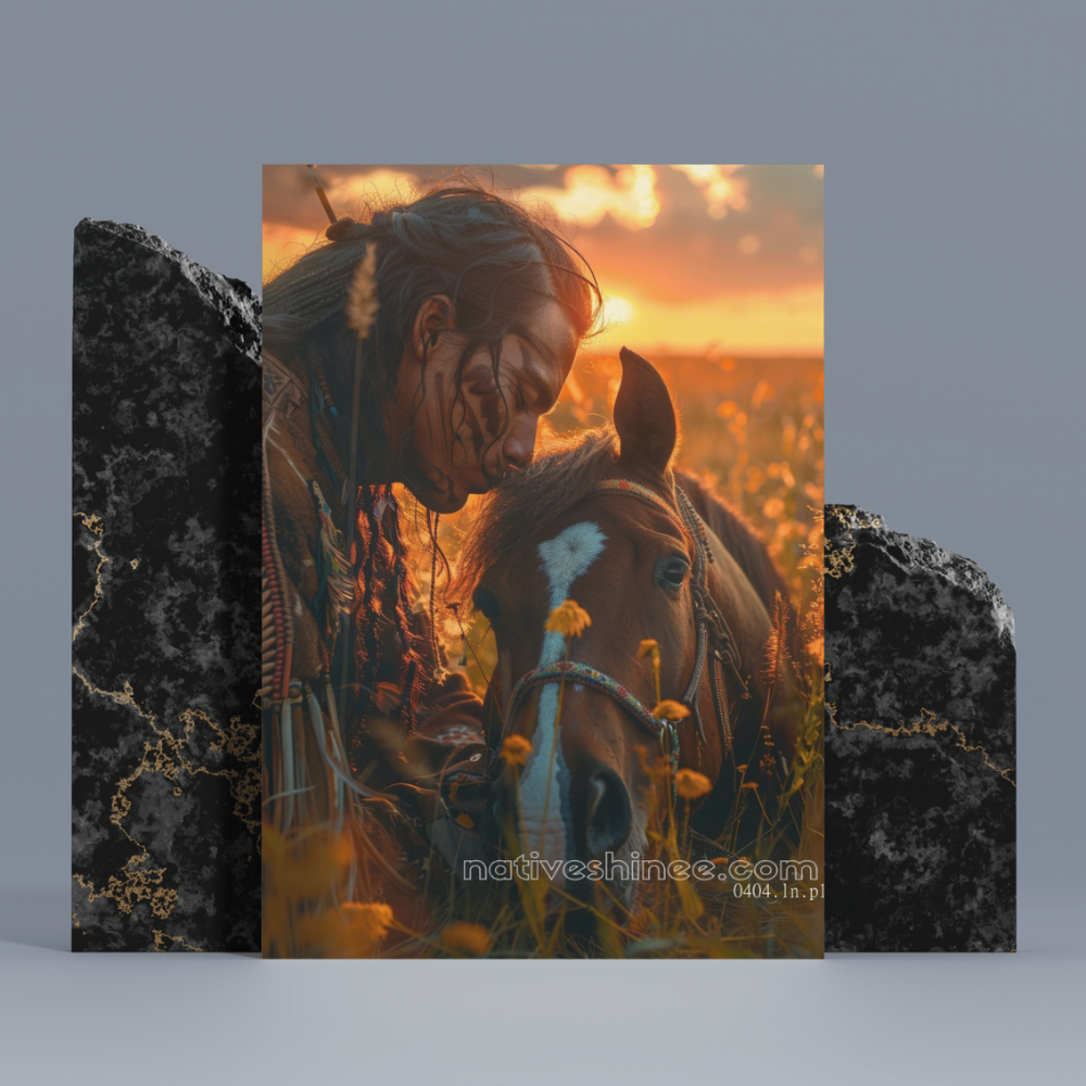 Sunset Bond Native American Canvas