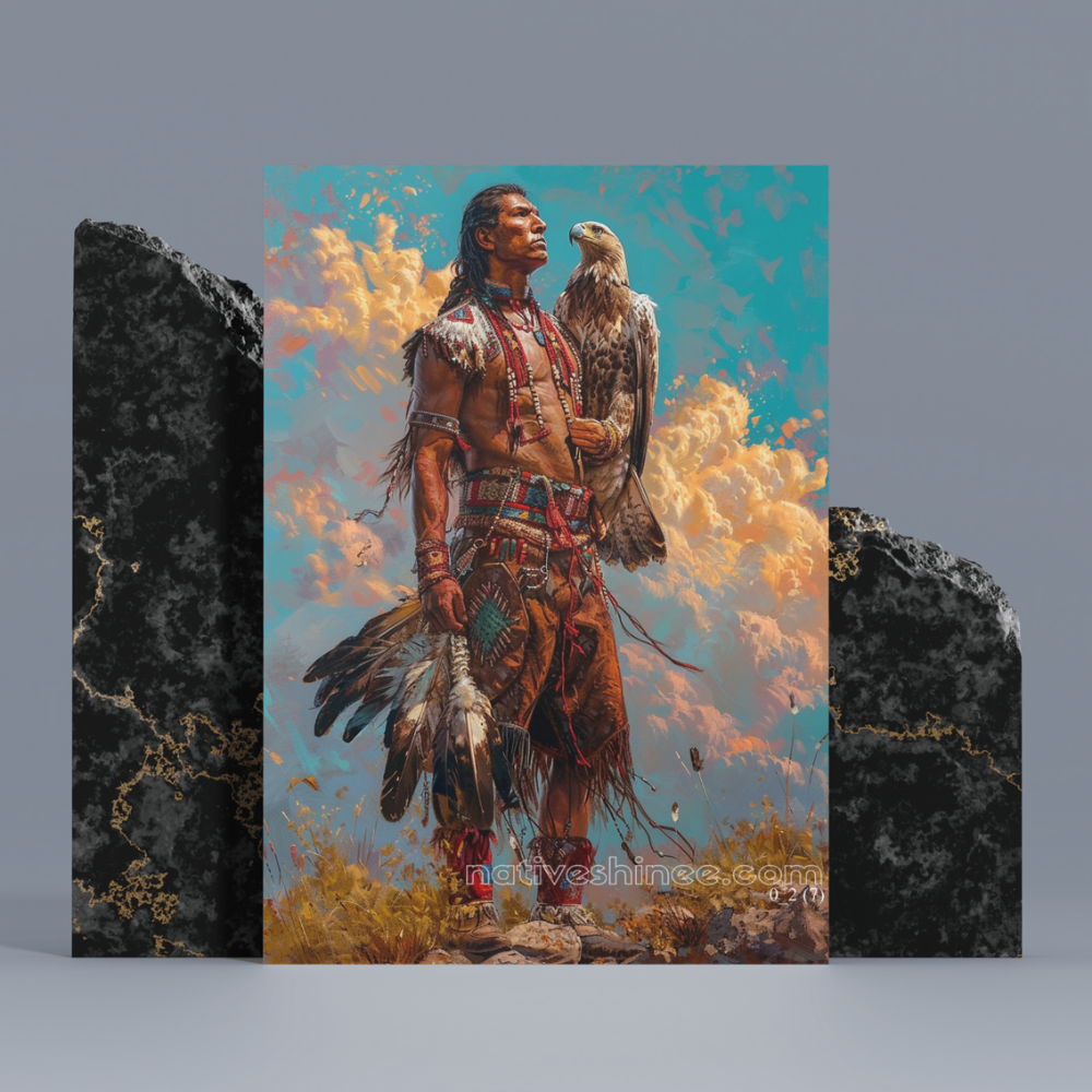 The Eagle Warrior Native American Canvas