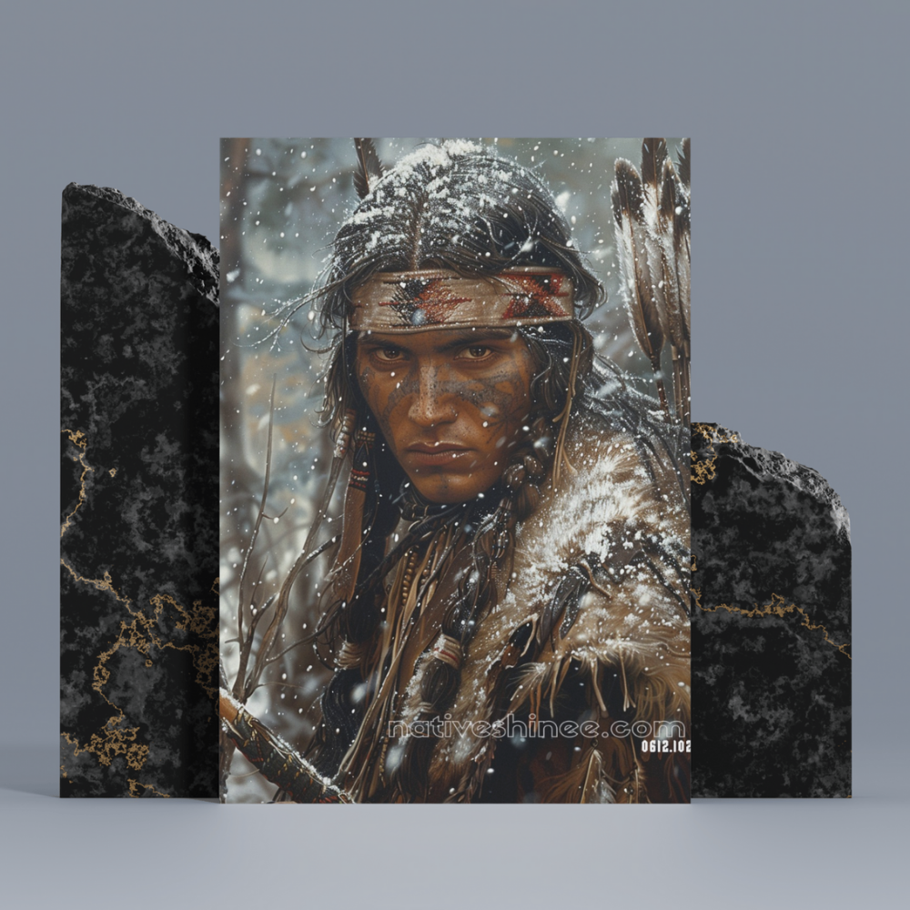 Warrior's Gaze Native American Canvas