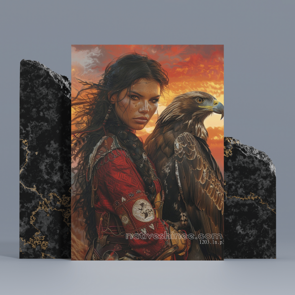 Eagle Warrior Native American Canvas
