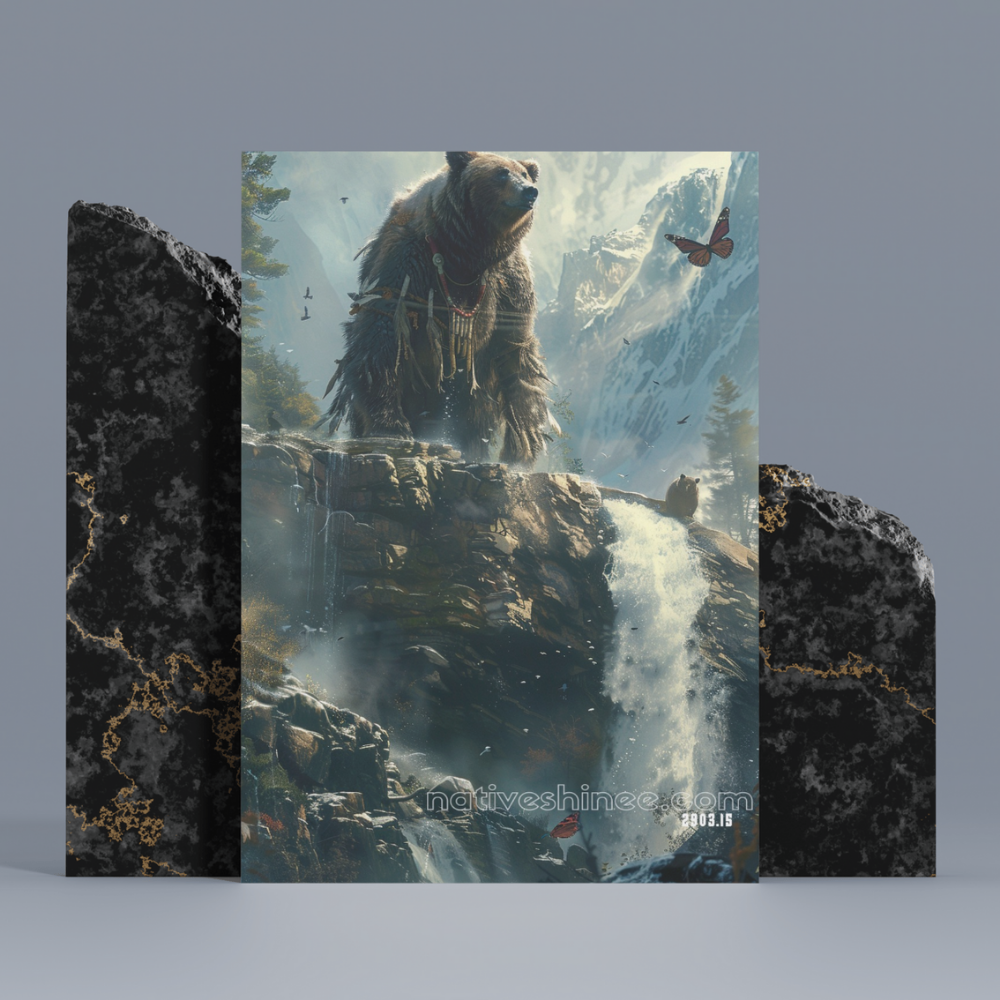 Majestic Bear Native American Canvas