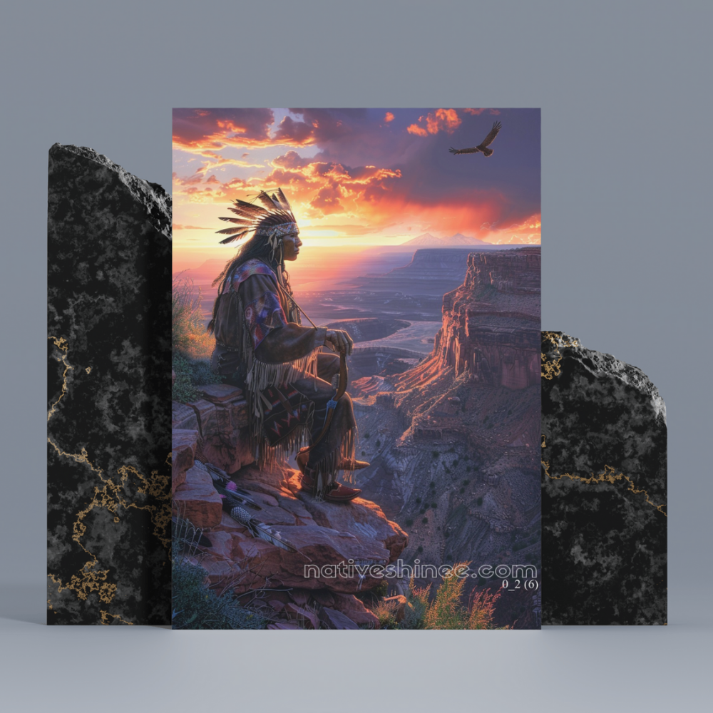 Sunset Spirit Native American Canvas