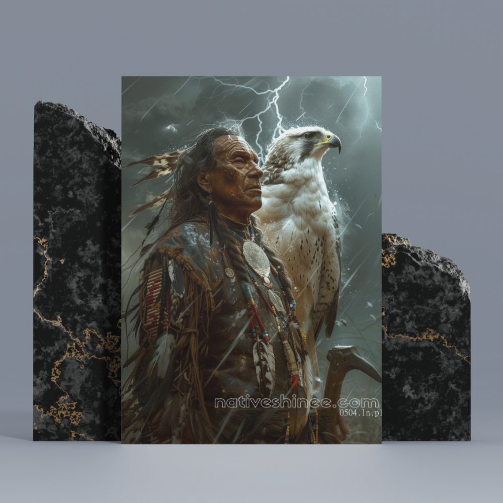 Storm Guardian Native American Canvas
