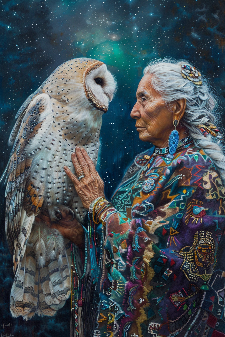 Whispers of the Spirit Owl Canvas