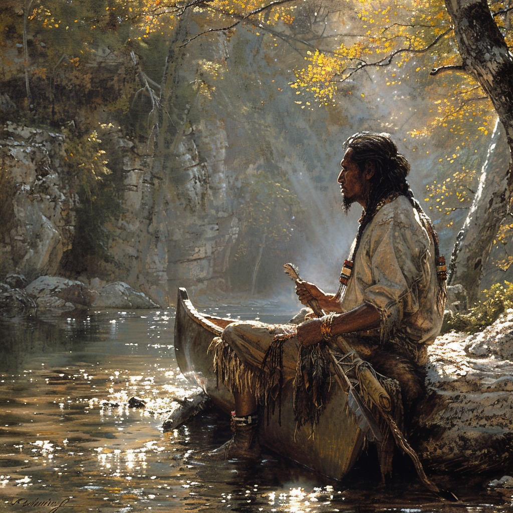 Harmony of the Wilderness Native American Canvas – NativeShinee