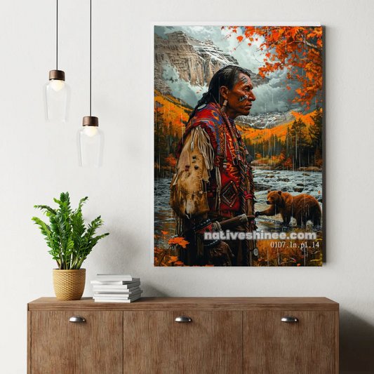 Twilight Gathering in the Pines Canvas