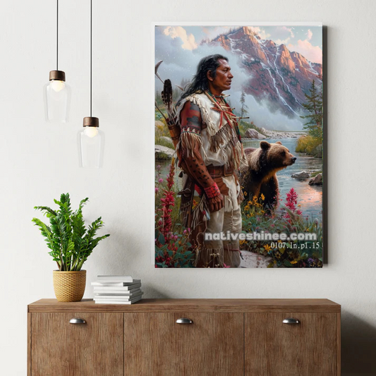 Hunter of the Misty Dawn Canvas