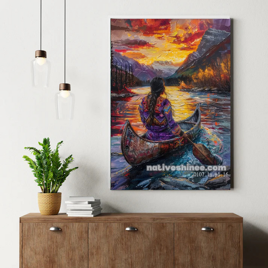 Elder of the Morning Mist Blessing Canvas