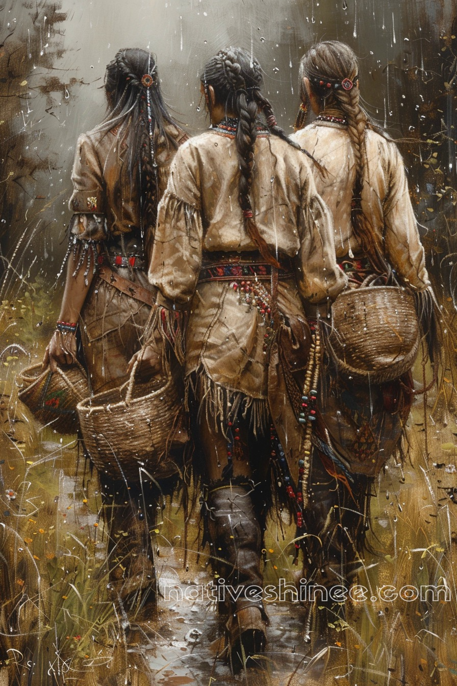 Together Through the Storm Native American Canvas