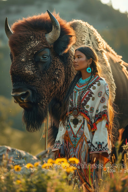 Buffalo Companion: The Sacred Bond Canvas