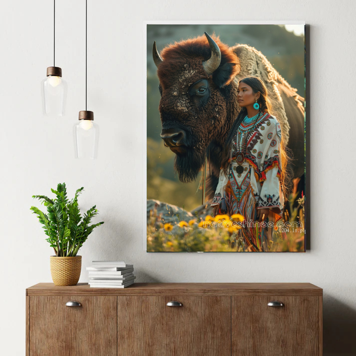 Buffalo Companion: The Sacred Bond Canvas