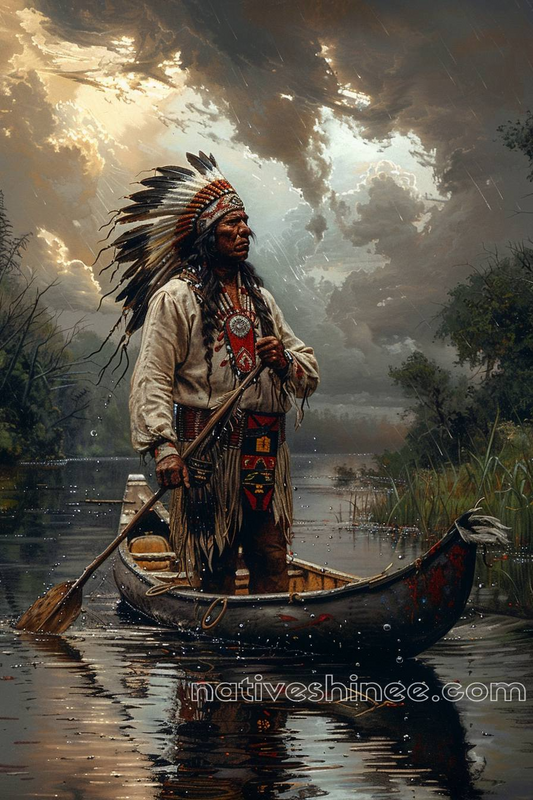 A Native American Chief's Journey Canvas