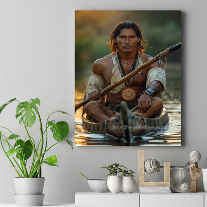 Navigating the Waters of Heritage Native American Canvas