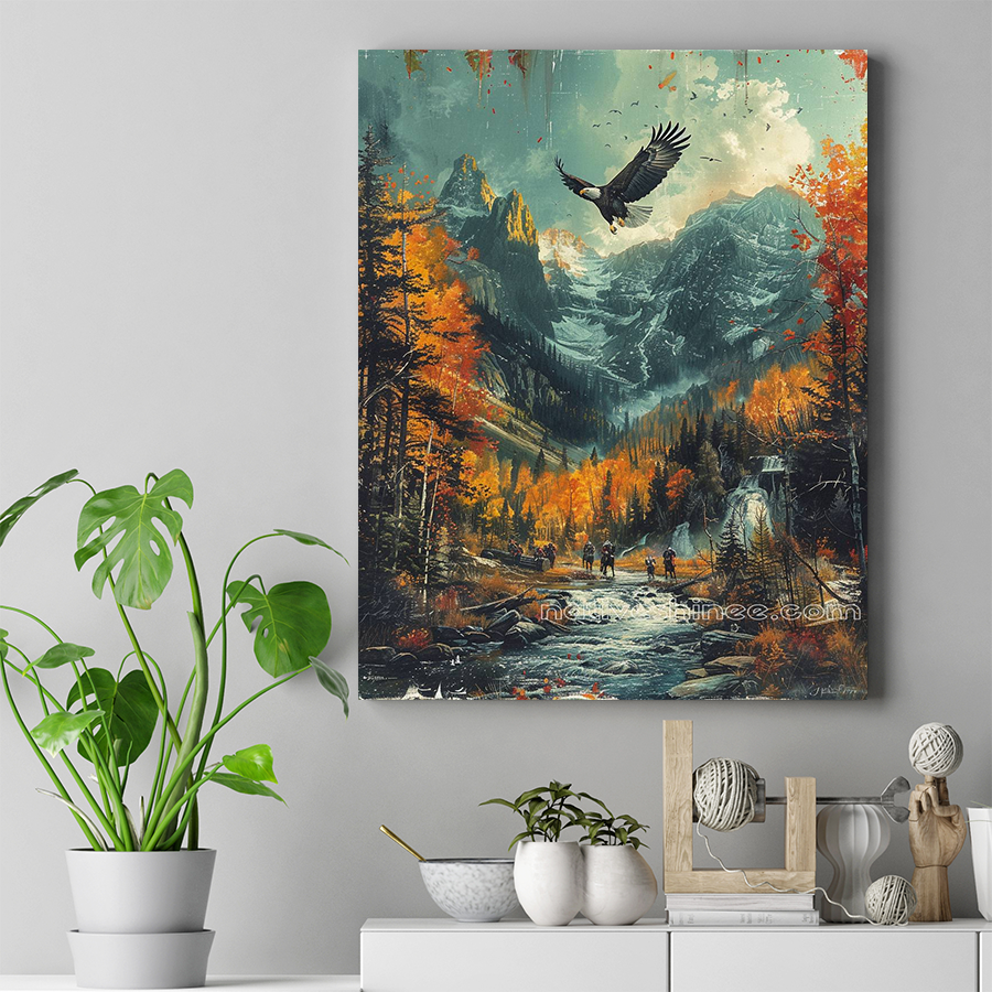 The Spirit of the Eagle and Native Traditions Canvas