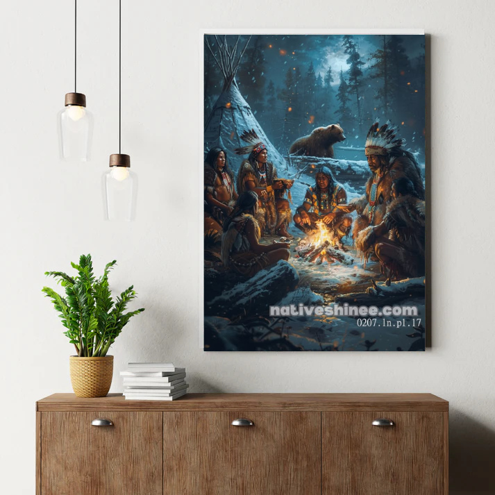 Dance of the Starlit Valley Canvas