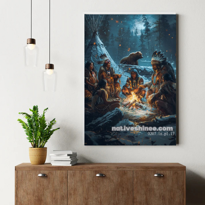 Dance of the Starlit Valley Canvas