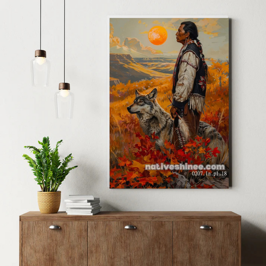 Sentinel of the Autumn Sun Canvas