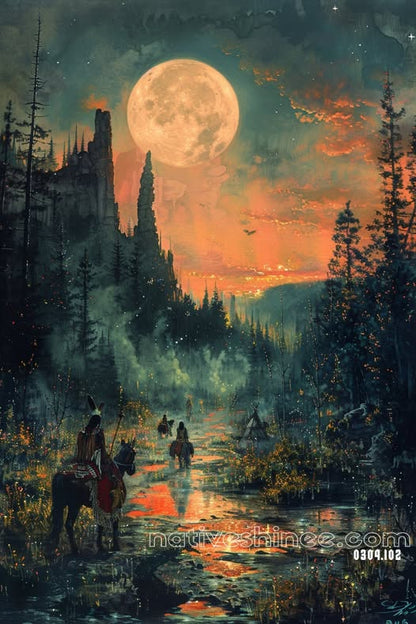 Moonlit Journey Canvas