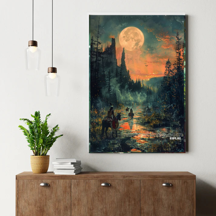 Moonlit Journey Canvas