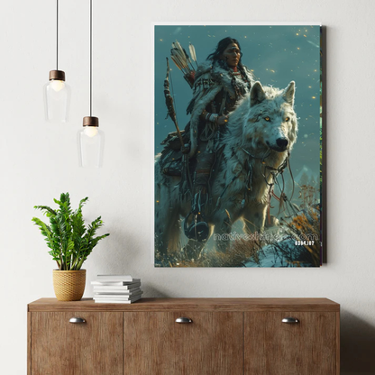 Bond of the White Wolf Canvas
