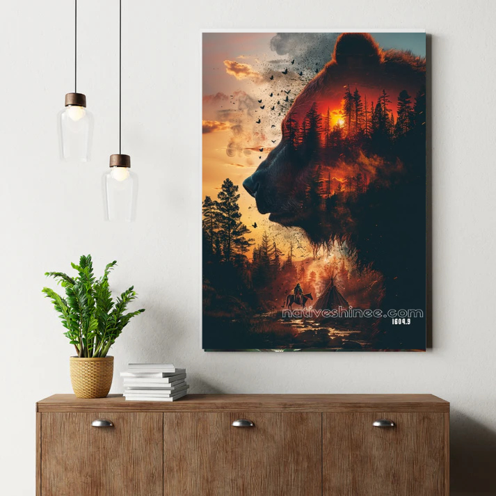 Soul of the Forest Bear Canvas