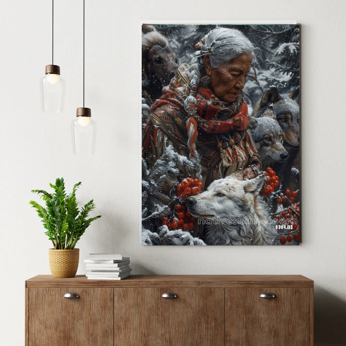 Keeper of the Wolves Canvas