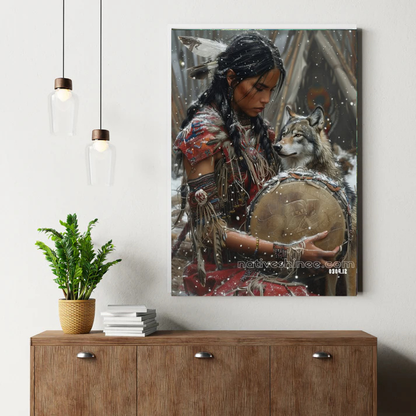 Whispers of the Wolf Spirit Canvas