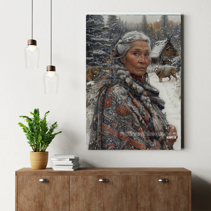 Winter Elder Native Canvas