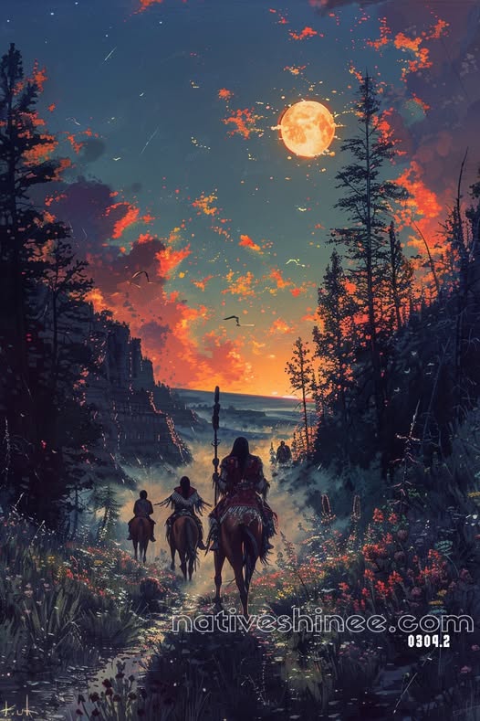 Journey Under the Painted Sky Canvas