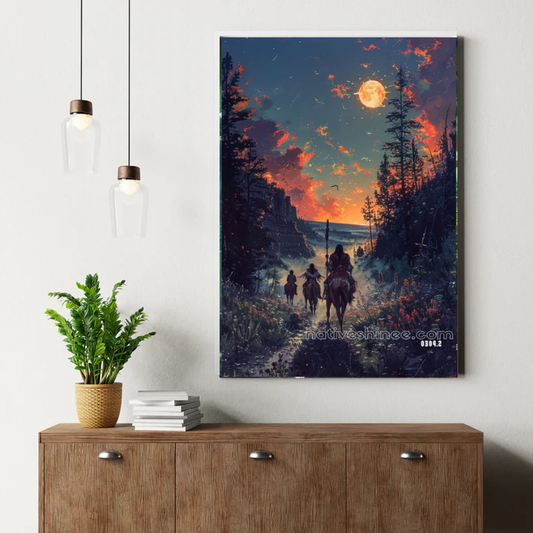 Journey Under the Painted Sky Canvas