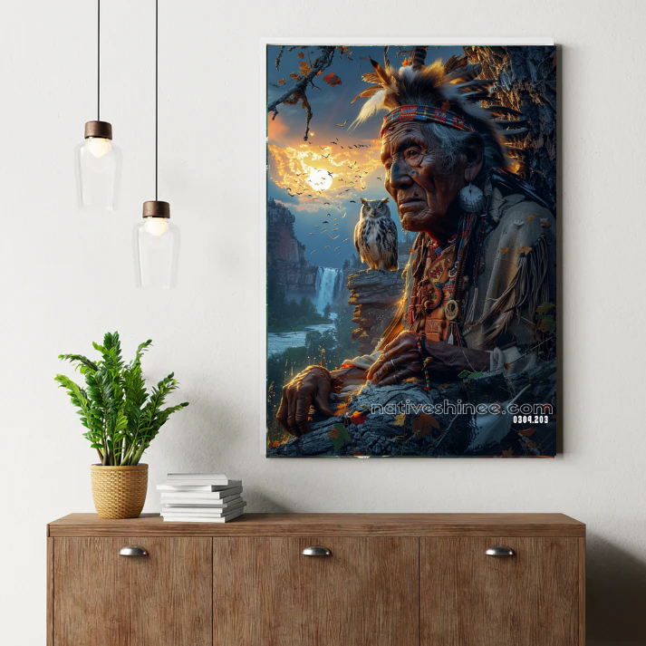 Wisdom Over the Falls Canvas